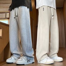 男童裤子2025春季新款大童青少年春秋潮流百搭长裤宽松直筒牛仔裤