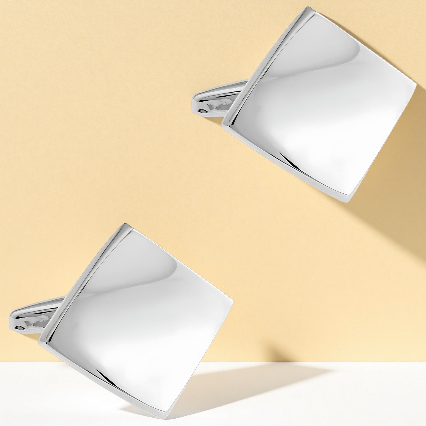 优质法式袖扣袖口袖钉 男士cufflinks 金属类袖扣 金属方块