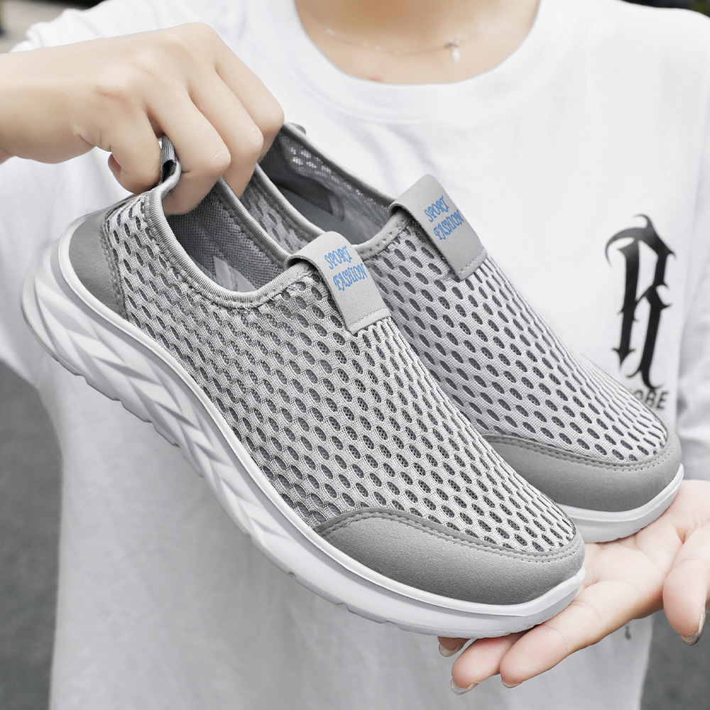 Zapatos de mujer verano 2025 nuevos zapatos de mujer transfronterizos cómodos zapatos casuales tejidos con un pedazo cómodo zapatos de madre