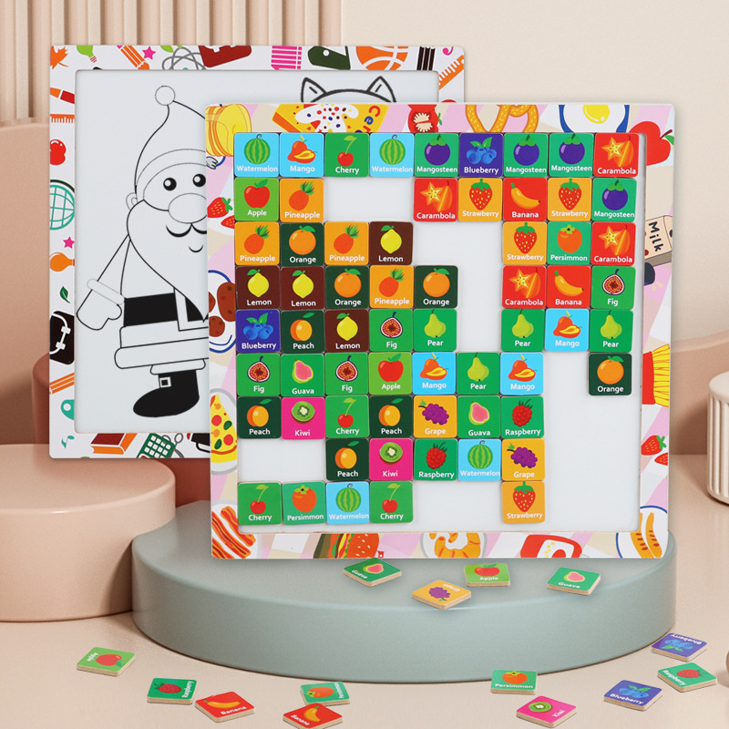 Wooden magnetic brainteaser