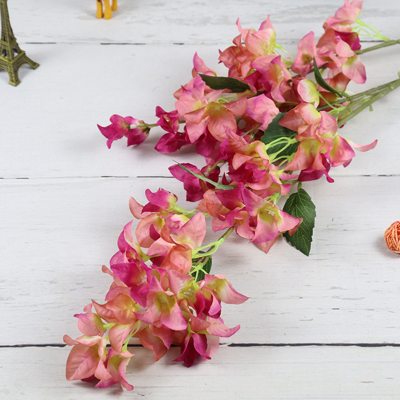Simulated Bougainvillea 3, Indoor Decor Bougainvillea Flower Arrangement, Artificial Flower for Hotel, Mall, Engineering Decoration Artificial Flower