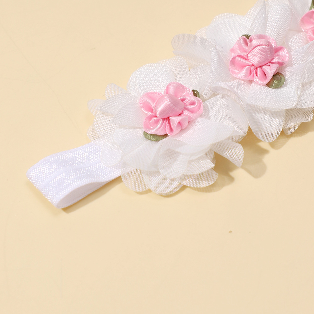 Accessoires de cheveux pour enfants transfrontaliers neufs Bandeau de cheveux en mousseline de soie pour bébé européen et américain Bandeau de cheveux fin pour bébé élastique pour bébé_voghion.com