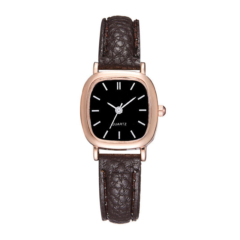 Nuevo reloj cuadrado fabricante simple personalidad retro estudiante de las mujeres Correa cuarzo reloj femenino en stock