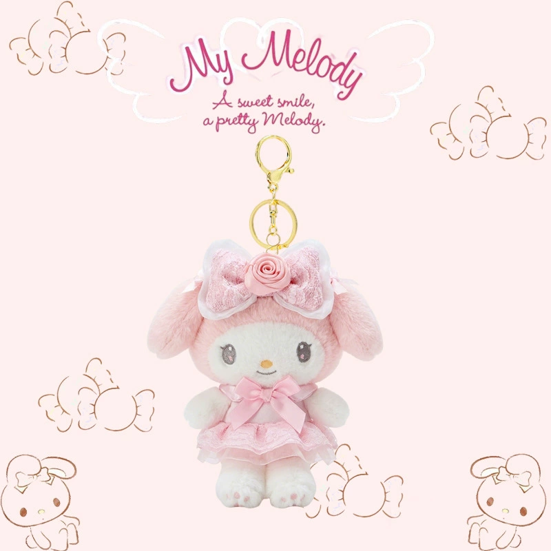 Плюшевая игрушка (Sanrio Hello Kitty) 10 см брелок/декор для сумки, оригинальное качество