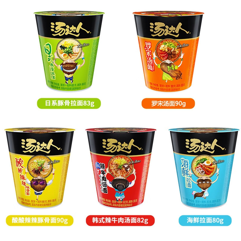 【Tang Daren Series】Uni-President Tang Daren Japanese Tonkotsu Instant Noodles Cup Instant Noodles Rice Noodles (Y)