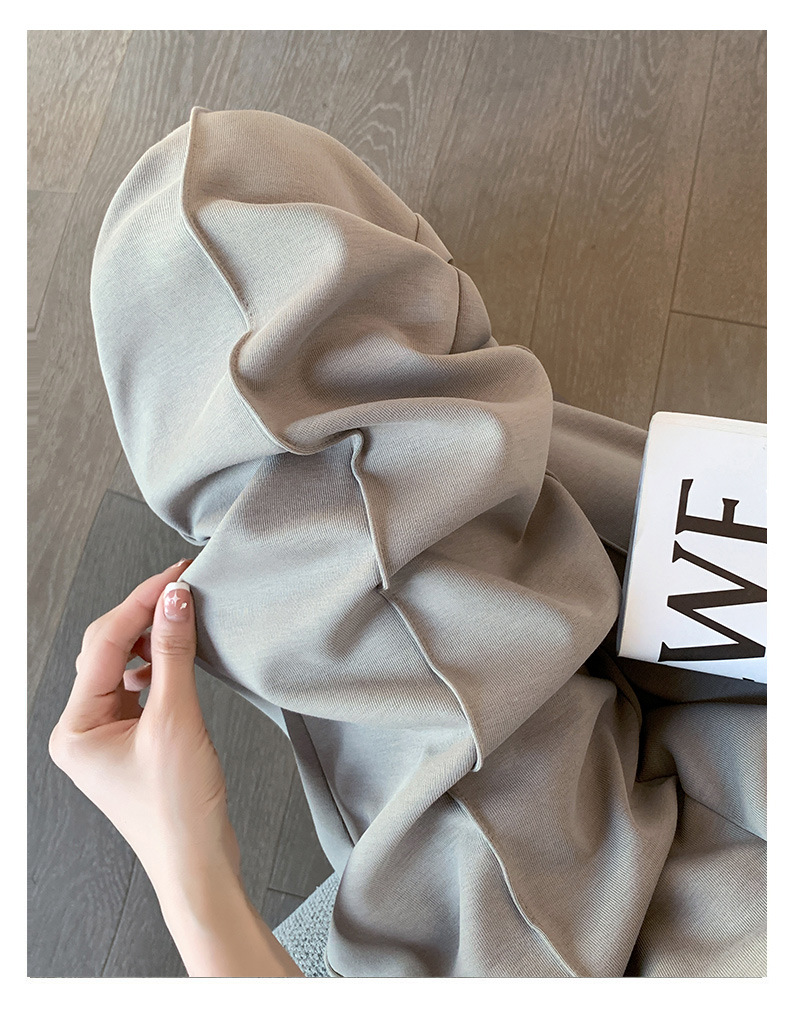 Slit narrow air cotton wide-leg pants for women, 2023 new high-waisted drape floor-length pants, slimming straight casual pants pic 19