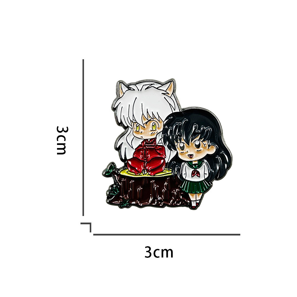 Classic Anime Character Brooches, Couple Enamel Pins, Cute Cartoon Character Badges, Decorative Accessories, Fun Gifts