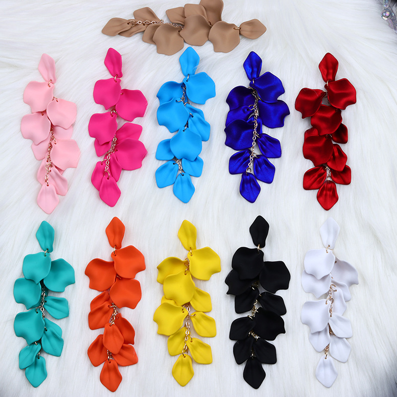 Drop Earrings Classification 1 Pair Quantity 1 Pair Elegant Retro Geometric Arylic Drop Earrings