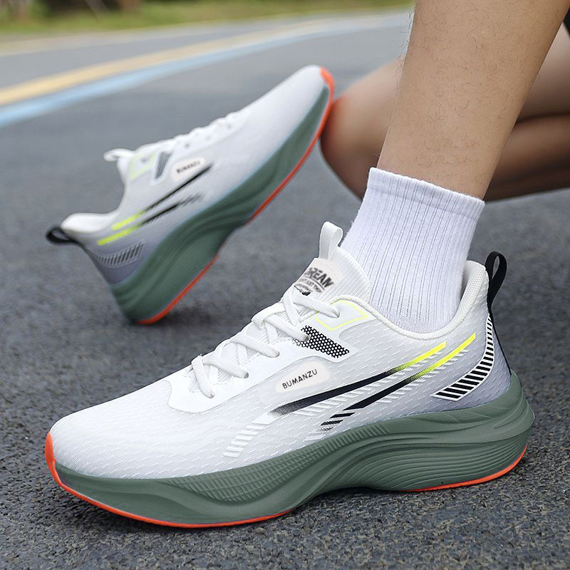 Shoes Wholesale Sports Men's Shoes New Versatile Soft Sole Lightweight Sports Shoes Men's Fashionable Comfortable Breathable Running Shoes Trendy