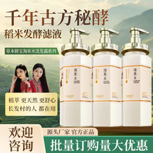 淘米水洗发水柔顺控油蓬松去屑止痒洗发露滋养修护洗发膏现货批发