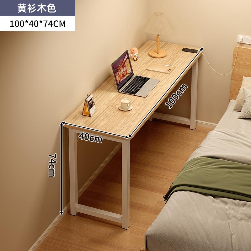 Mesa doméstica dormitorio de niñas simple escritorio de alquiler casa contra la pared escritorio de computadora mesa de trabajo balcón estrecha mesa larga