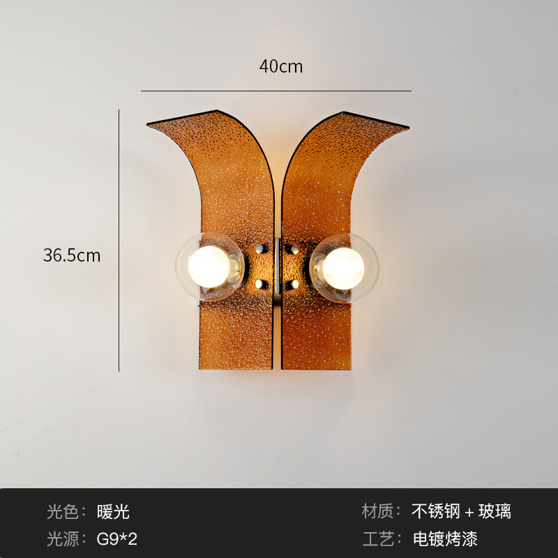 Dormitorio sala de estar ventas lámpara de cama de pared de vidrio casa de paneles de hotel ventas retro diseñador de casas medievales