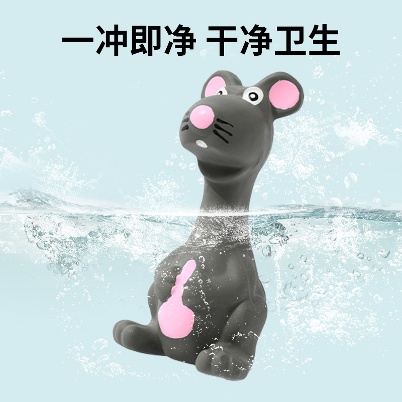 (2개) 국경 간 인기 애완 동물 소리 장난감 라텍스 회색 마우스 치아 연삭 및 청소 개 장난감 라텍스 소리 장난감