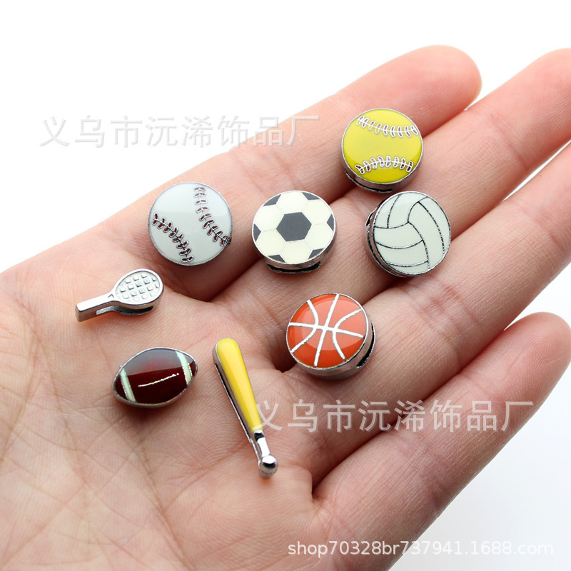 Drop of oil wear with ball suitable for 8mm wear with wrist strap bracelet bracelet accessories diy loose beads alloy jewelry