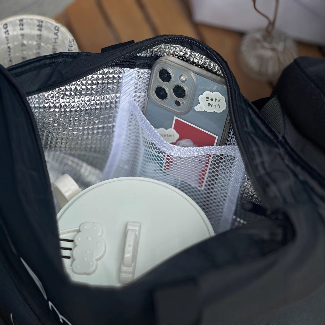 bolsa de aislamiento térmico bolsa de mano portátil bolsa de aluminio gruesa impermeable bolsa de aislamiento térmico bolsa de almuerzo bolsa de almuerzo para estudiantes