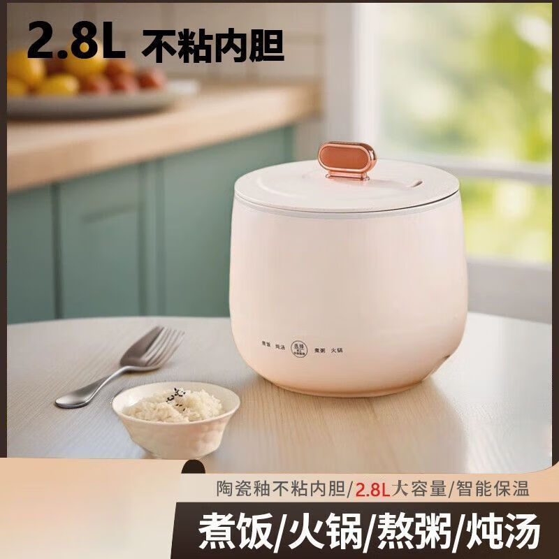 小不粘锅宿舍煲汤多功能团购精选煮粥煮米饭家用电饭煲电饭|undefined