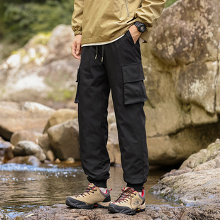 Down Pants Men's Winter High-end Trendy Outer Wear Thickened Leg-toe Casual Trousers Windproof Pants Cold-resistant Warm Pants