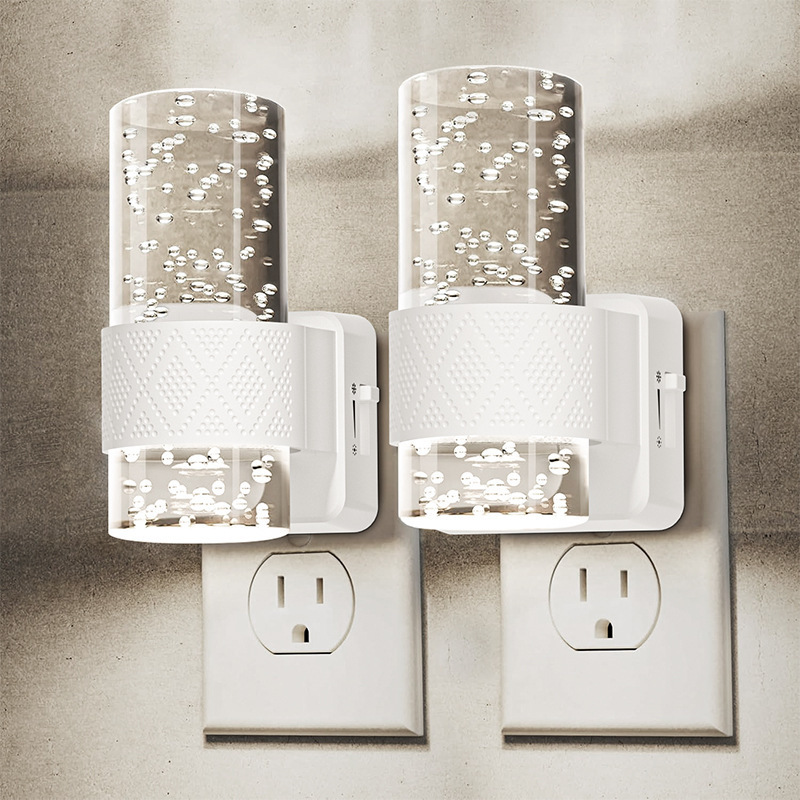新しいアクリル LED ナイトライト自動感知雰囲気ライトハイエンド調整可能な光と暗さのプラグインギフトライト|undefined