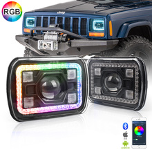 �F؛5*7���m���jeep���R�˸��bLED����ǰ���7��RGB���й����^��