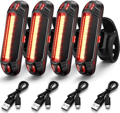 Wholesale super bright USB charging bicycle taillight mountain bike warning taillight bicycle accessories
