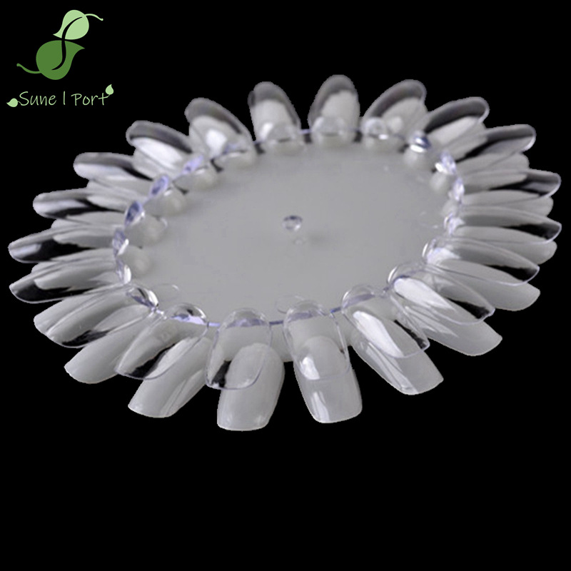 Transparent colour circle for manicure
