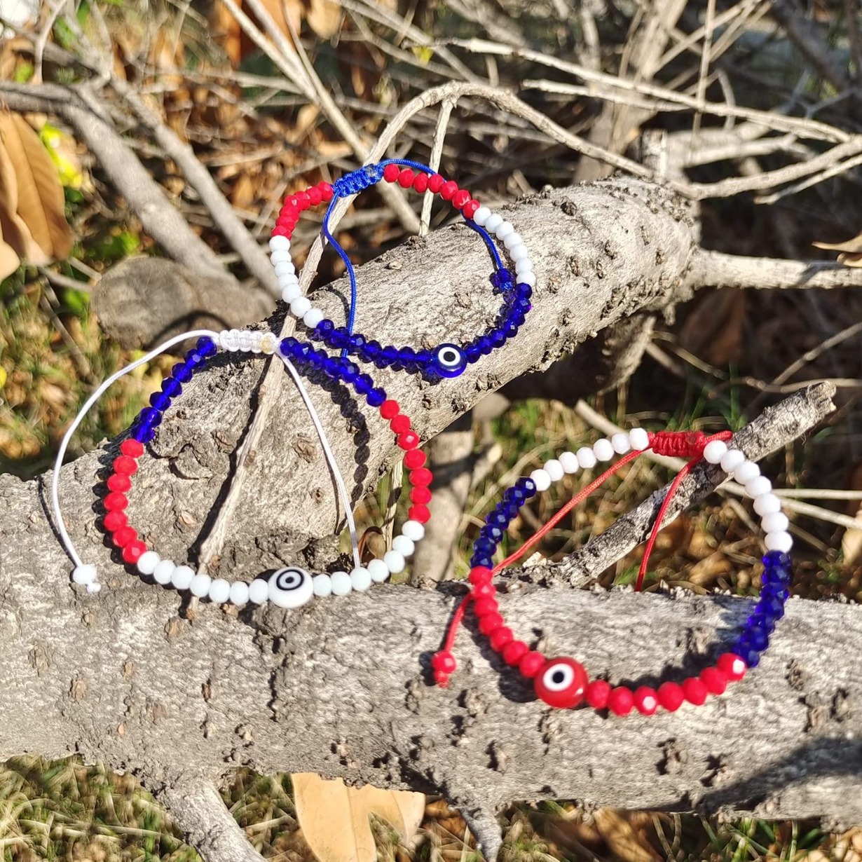 Lucky Red String Evil Eye Protection Bracelet Handmade Jewelry_voghion.com