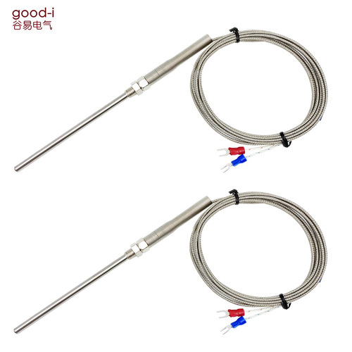 K type probe type thermocouple temperature sensor high temperature resistant probe type M8 probe 100mm bendable thermal resistor