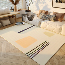北欧风家用客厅大地毯加厚毛绒书房休息室地毯艺术感仿羊绒地毯
