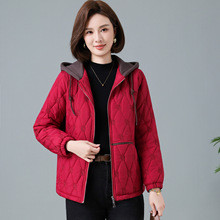 休闲女式棉衣棉服棉袄加肥加大码中老年妈妈女装冬装一件代发7262