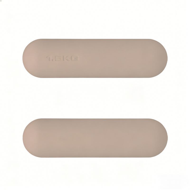 Dumbbell redondo de silicona fijo equipo de fitness yoga pilates entrenamiento de fuerza dumbbell redondo de silicona