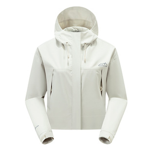 Wind Snow Wolf Short Outdoor Charge Clothes Women's Spring and Autumn Outdoor Windproof UV-proof Hooded Windbreaker Mountain Climbing Jacket