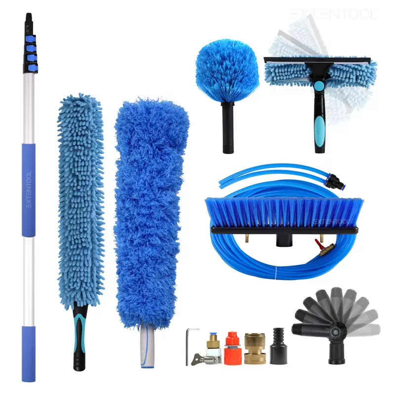 定制光伏板清洗刷高空清洁刷套装伸缩清洁工具套装玻璃广告牌清洁