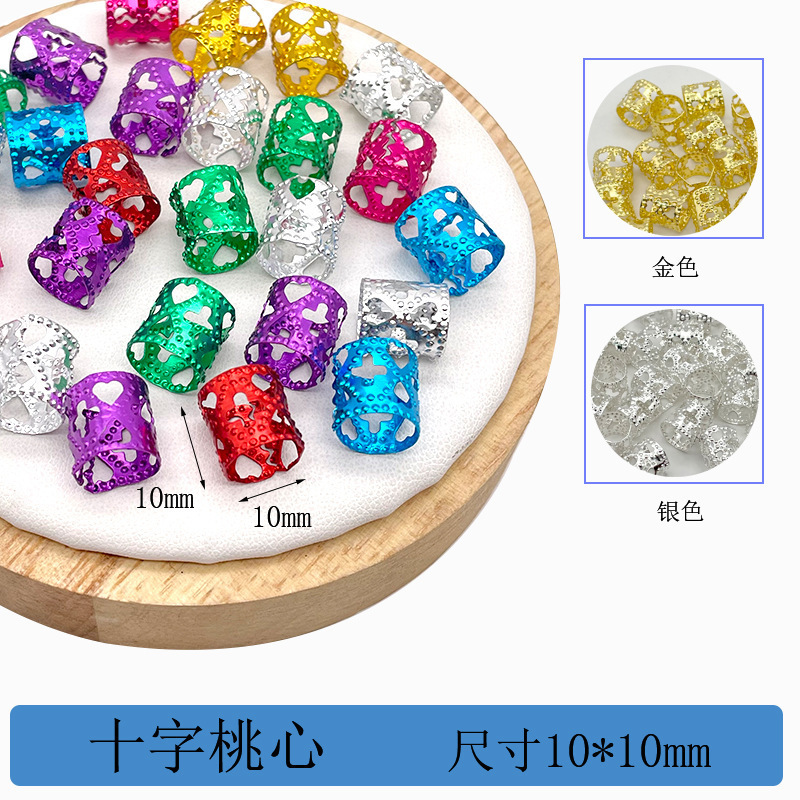 Número 22 10 * 10 mm corazón de melocotón cruzado