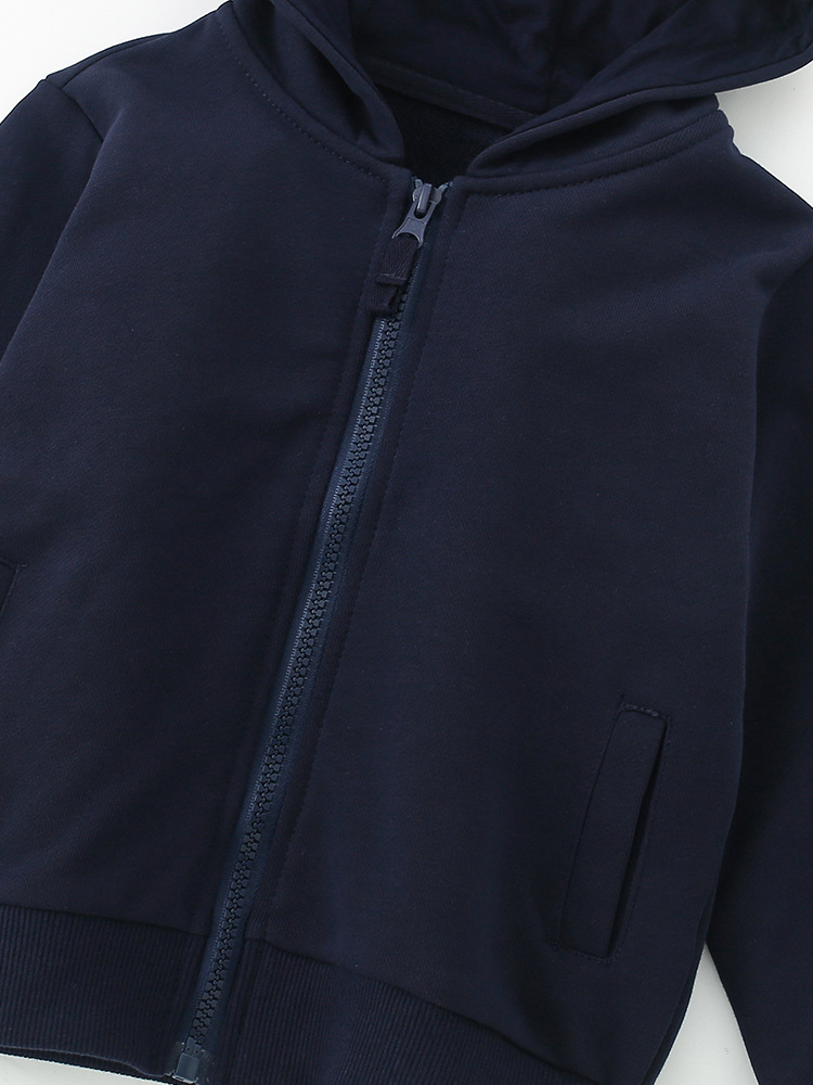 Malwee transfronterizo chaqueta de niño otoño y invierno nueva camiseta con cremallera con capuz Europa y América niños de manga larga suéter casual
