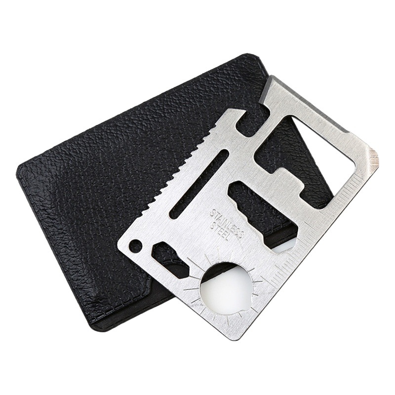 Saber Card Creative Outdoor Camping Tool 11-in-1 Multi-Function Swiss Large Saber Card Bottle Opener Escape Card