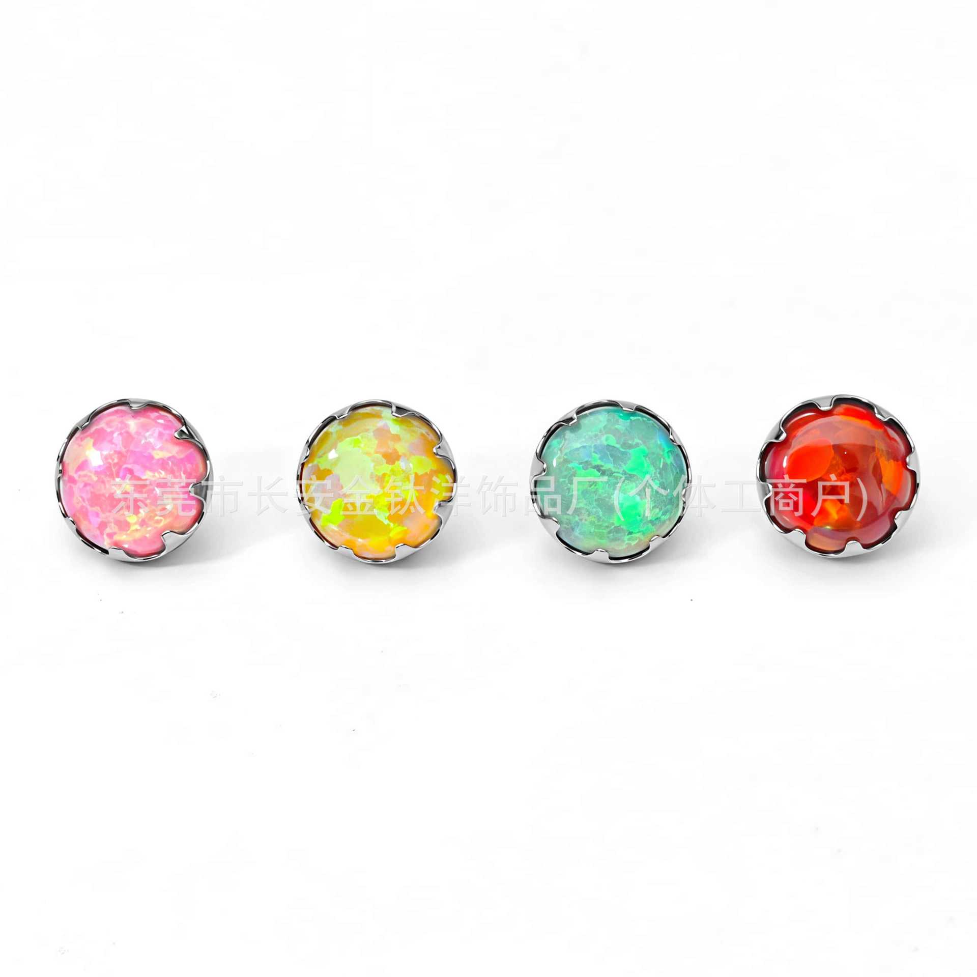 Labret piercing jewelry detail image