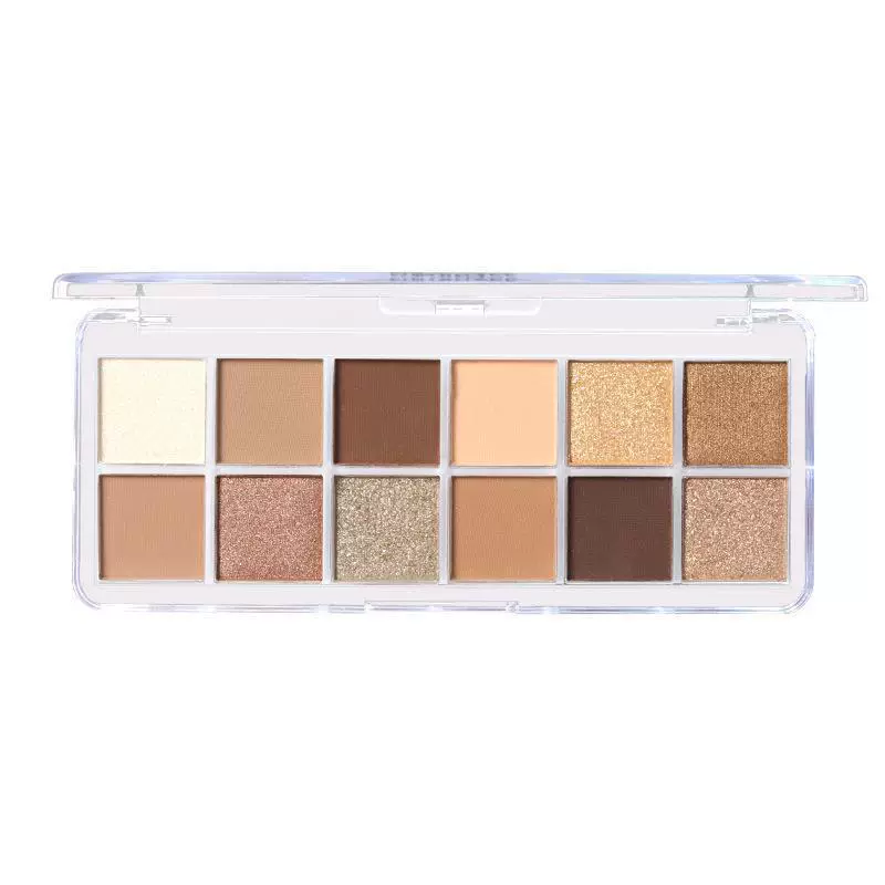 Matte Eyeshadow Palette 12-Color, Earth Tones 2023 Collection, Lightweight Makeup