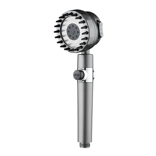 Three-speed adjustable powerful supercharged shower head household bath shower hose bath hand spray set shower head