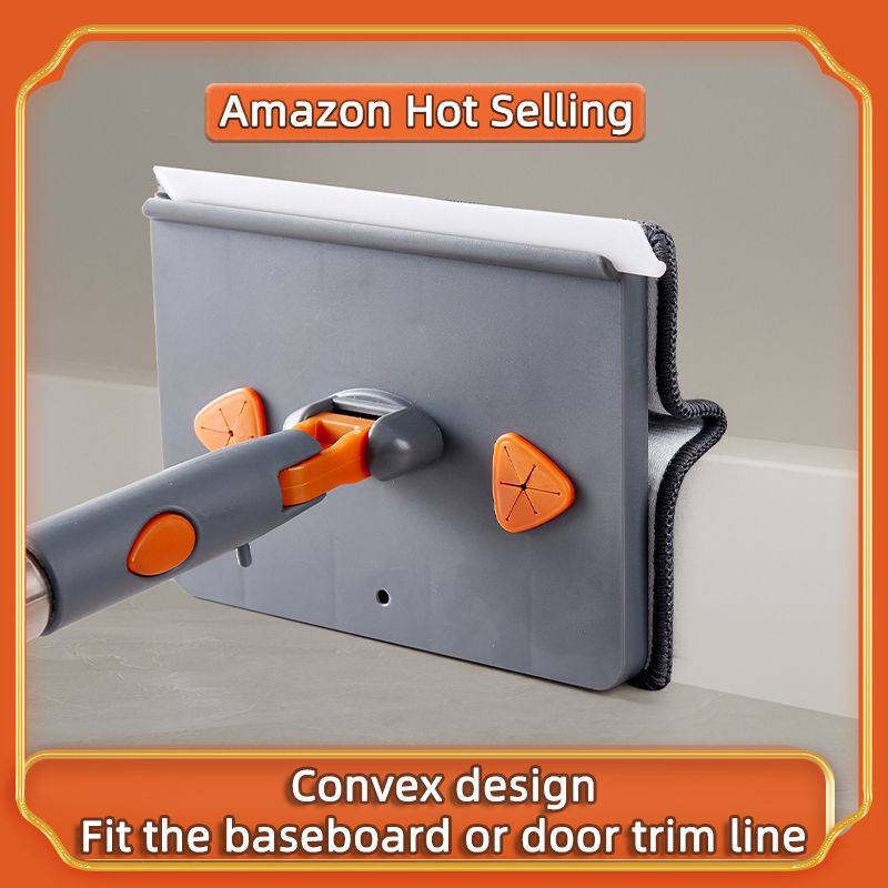 Cross-border wholesale wipe skirting cleaning tools mop household long pole ceiling brush kitchen wall wipe wall artifact