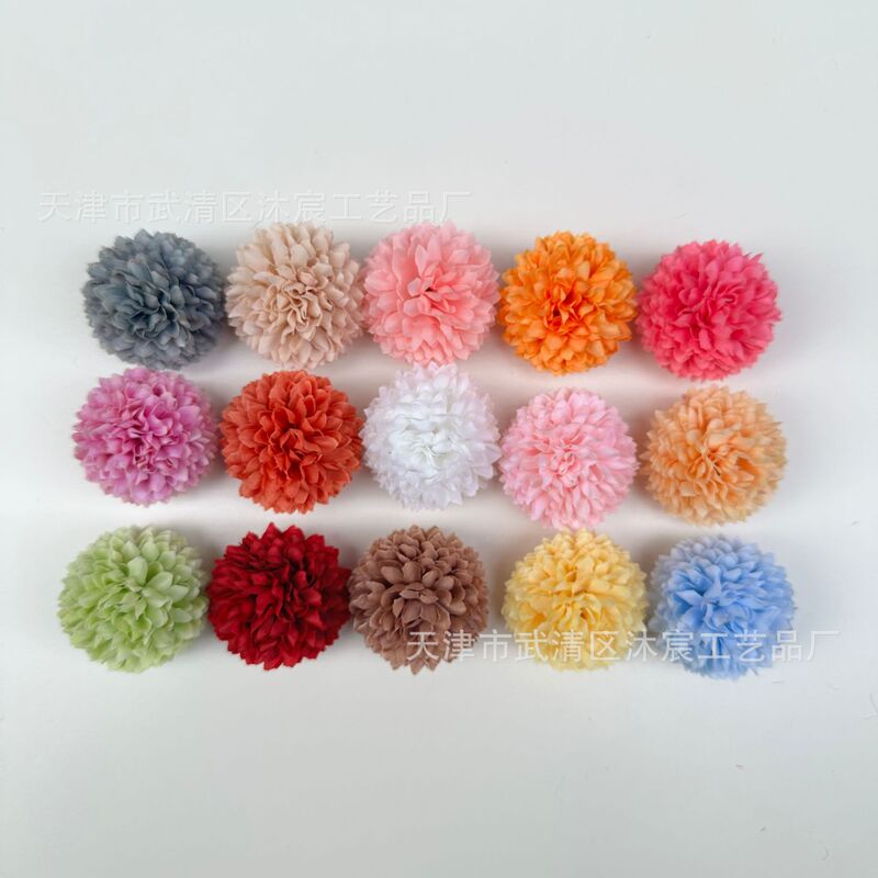 Simulated Table Tennis Chrysanthemum Flower Wholesale 4cm Small Ball Chrysanthemum Thousand-Layer Chrysanthemum DIY Clothing Corsage Headdress Accessories Fake Flower Batch Simulated Table Tennis Chrysanthemum Flower Wholesale 4cm Small Ball Chrysanthemum Thousand-Layer Chrysanthemum DIY Clothing Corsage Headdress Accessories Fake Flower Batch