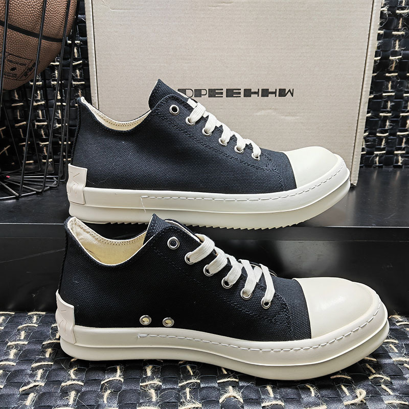 Versatile Unisex Casual Sneakers With Thick Sole And Lace-up Fit_voghion.com