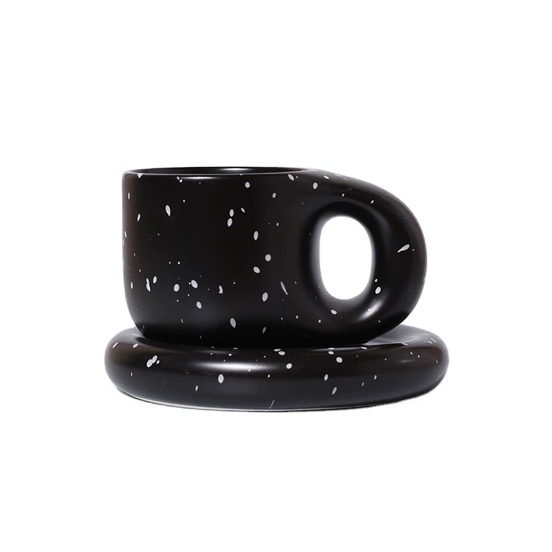 Ceramic coffee handle with glass, for beloved, internet celebrity