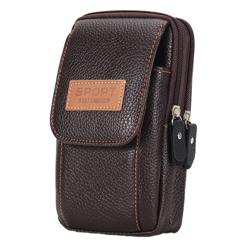 Amazon Explosions Men's Belt Mobile Phone Bag Outdoor Multifunctional Mobile Phone Waist Bag Cross-border Hot Selling Vertical Waist Bag
