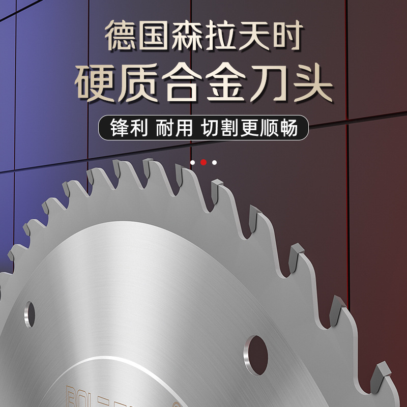 BolaTong hoja de sierra de aleación de madera ultrafina de grado industrial de madera roja hoja de corte de marco de bambú 140 / 160 dientes especiales