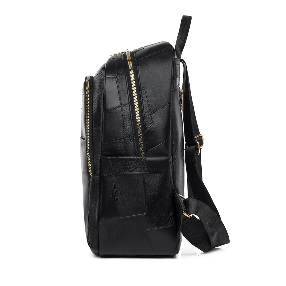 Mochila para mujer de gran capacidad 2024 nueva moda simple mochila de color sólido para mujer viaje de viaje mochila ligera al por mayor