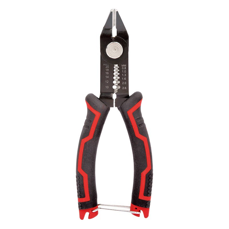 6inch Поляризованные плоскогубцы для зачистки проводов для электриков, косые цифровые плоскогубцы для шлифования рта, многофункциональные плоскогубцы для зачистки проводов оптического кабеля