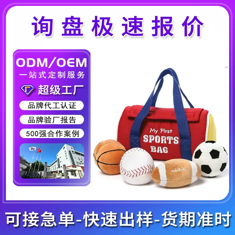 跨境亚马逊temu爆款定制6-12个月婴儿幼儿益智感官玩具填充球包