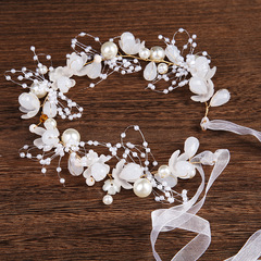 Ultra-fairy children's headband, floral garland hairband, Mori girl-style bridesmaid & bridal makeup accessory—sweet, Korean-inspired wedding gown headdress