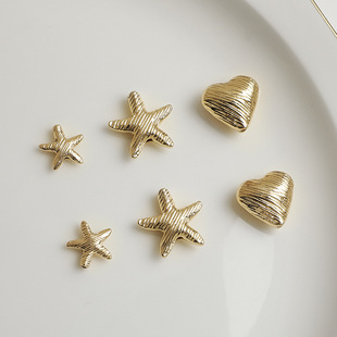 14K����ɫ���z���ǐ��ĸ��� �����ˮ���朴������ diy���Ʒ