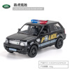 Realistic police car, toy, alloy car, car model with accessories, American style